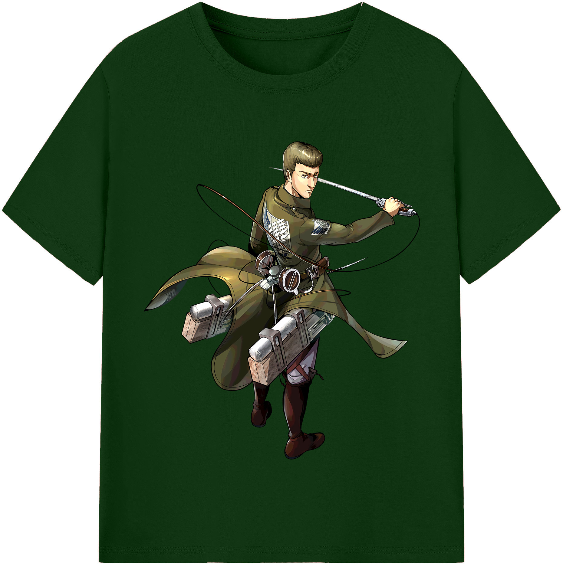 （画像用） 進撃の巨人 Attack on Titan 綿100％半袖Tシャツ（フロントプリント）